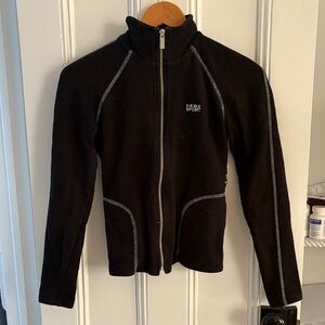 bebe Sport Y2K Black zip front